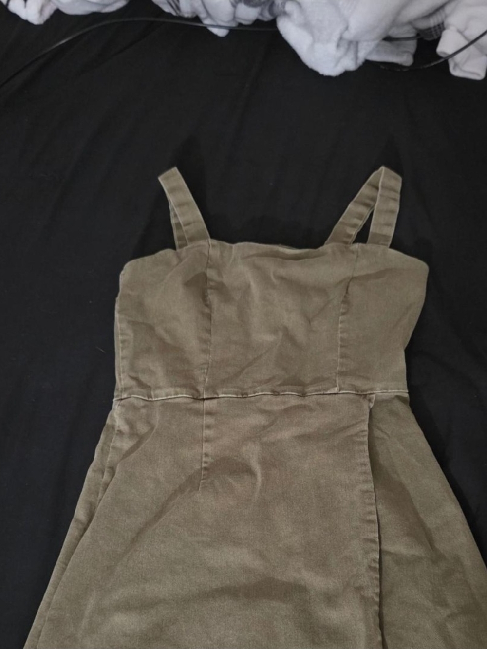 Women's Olive A-Line Sundress